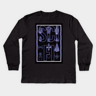 Sci-Fi Ships Kids Long Sleeve T-Shirt